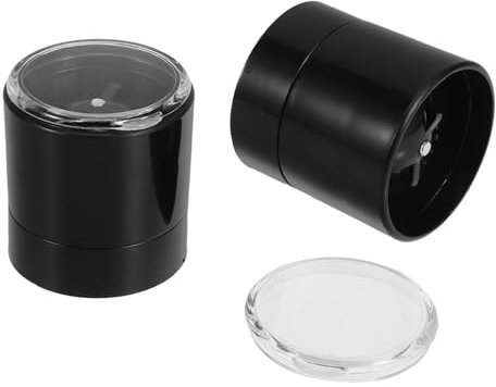 Amosfun 2pcs Stainless Steel Spice Jars Lids Salt Pepper Grinder Caps Covers for Kitchens