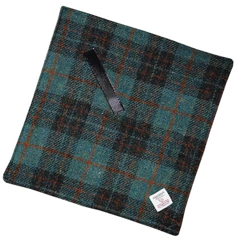 TAILORMAP Harris Tweed Kamera-Wrap, 31 x 31 cm, magisches, selbstklebendes Schutztuch mit Mikrofaser-Wildleder innen, kratzfeste Objektivverpackung für DSLR/Kamera/Objektiv/Handy/Zubehör (Nr.885)