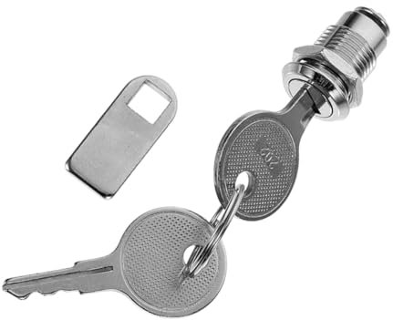 SOIMISS 1 Satz Nockenschloss Wohnmobil-abteilschlösser Schranktürschlösser Mit Schlüssel Mit Schlüssel Verriegeln Rv Schloss Austausch Kabinettsschloss Mit Schlüssel Zinklegierung Silver