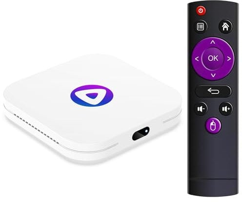 LEFFOT Android 13 TV Box 2025, M1 4K Ultra HD Smart TV-Box, 2GB RAM 16GB ROM, Android Box with 2.4G & 5G WiFi 6, BT 5.0, HDR10, 3D, Rockchip RK3528 Quad Core A53, for Netflix Youtube Prime Video
