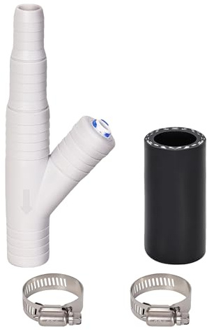 Dishwasher Drain Hose Adapter, RO Drain Line adapter,Garbage Disposal Adapter with 1/4-inch Quick Connect Fitting and 7/8-inch Fitting for a Dishwasher,No Drilling Required