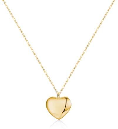 SLUYNZ Solid 925 Sterling Silber Herz Halskette Kette für Damen Mädchen Liebes Halskette Kleine Halskette