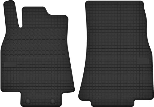 Gummimatten Vorne Gummi Fußmatten passend für Mercedes A W169 (2004-2012) - Passgenau Schwarz