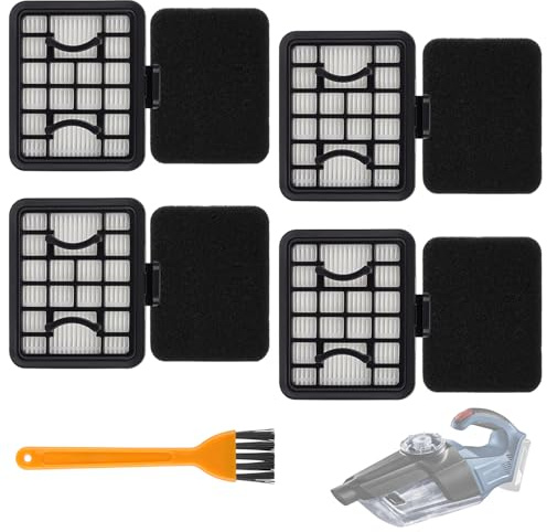 4 Stück Filter Ersatzteile für Bosch GAS 18V-1/GAS18V-02 Staubsauger | Ersatzfilter Zubehör Set für Bosch GAS Akku-Staubsauger