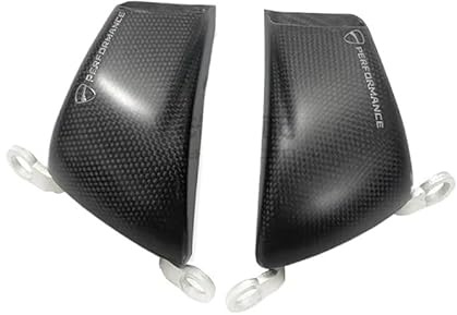 Condotti aria raffreddamento pinza Adatto per Ducati V2/V4 Street Fighter V2/V4 Radiatore pinza in fibra di carbonio modificato, radiatore guida aria freno anteriore(A1)