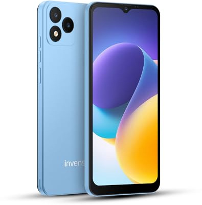 invens Note TK01 Telefonos Moviles Libres, 8(4+4) GB+32GB/128GB TF Teléfono Móvil, Android 12, 6.56'' HD+, 16MP+5MP Móvil, 4250mAh, Smartphone Triple 4G SIM GPS/OTG/3.5mm Jack, Azul