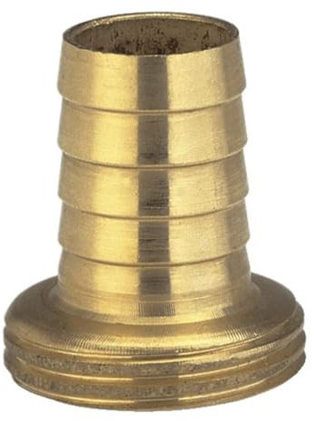 Gardena Messing-Schlauchverschraubung 1-teilig: Verschraubung aus hochwertigem Messing, 26,5 mm (G 3/4 Zoll)-Gewinde, für 13 mm (1/2 Zoll)-Schläuche (7146-20)