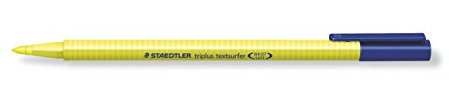Staedtler 362-1 triplus textsurfer Textmarker, variable Spitze, circa 1 - 4 mm, 10 Stück im Kartonetui, gelb