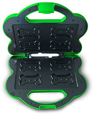 bimar Hi.Pet PBM1 Tostiera Elettrica con Ricettario, Biscotti per Cani e Gatti, Piastra Orizzontale per crocchette per Animali, Stampo 4 Pezzi, Corpo Termoresistente, Base con Gommini Anti-Graffio