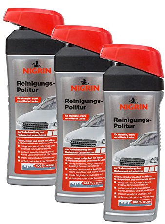 NIGRIN 3X 72950 Reinigungs-Politur 500 ml