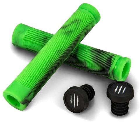 Bestial Wolf RS81MIX, Pareja de Manguitos Especiales para Scooter Freestyle, 155 mm (Verde)