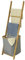 SoBuy® FRG263-N Échelle Porte-Serviettes Support pour Serviettes sans Perçage avec 1 Panier à Linge Amovible et 3 Barres