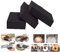 Uhat Lot de 3 brosses magiques en émeri pour nettoyer et dérouiller les taches tenaces (noir)