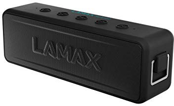 LAMAX Sentinel2 Bluetooth Lautsprecher 5.0, 20W, super Klang, Tragbarer Kabelloser Bluetooth Box mit IP67 wasserdicht, bis zu 24 Stunden Betriebszeit, Wireless Funktion, MicroSD, USB-C und 3,5 mm Jack