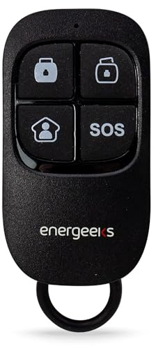 Energeeks - Mando a Distancia Adicional para Sistemas de Alarma AW002PLUS y AWG002 - Control Total - Sin Cables - Botón SOS