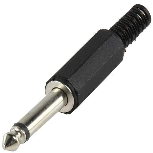 CABLEPELADO Audio-Stecker, Mono-Klinkenstecker 6,35 mm, Mono-Stecker, Audiokabel, 6,35-mm-Klinkenstecker, PVC, Mono, Schwarz