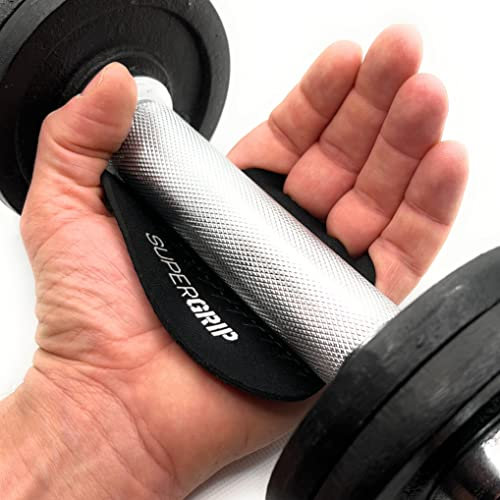 SUPERGRIP WORKOUTPADS Fitness Griffpads Anti-Rutsch-Technology – Die Alternative zu Fitness-Handschuhen. Schutz vor Hornhaut und Schmerzen an den Händen. One Size Fits All.