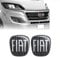 Fiat 14188B-2Pz Adhesivo 3D Reemplazo Logo Negro para Ducato, Frontal y Trasero