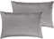 Pure Label 2er Set Mako Satin Kissenbezüge 40x60 cm aus 100% Baumwolle in grau - Traumhaft weiche Deko Kissen passend zu unseren Bettwäsche Sets