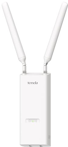 Tenda OAP3000 Access Point Esterno WiFi 6 AX3000, Dual Band | 1 Porta Gigabit Ethernet, IP65, MU-MIMO, OFDMA, Roaming Senza Interruzioni, PoE 802.3at & Passive PoE