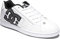 DC Shoes Herren Net-Leather Shoes for Men Sneaker, White/Carbon/White, 50 EU