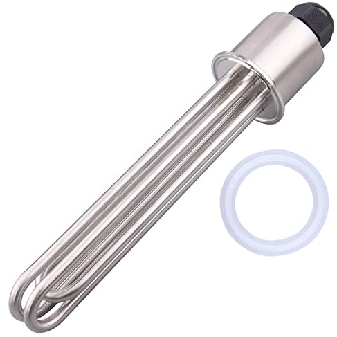 DERNORD 2 Inch Tri-Clamp 240V Water Heating Element Immersion U Type Electrical Brewing Boiler Heater (240V 4500W)