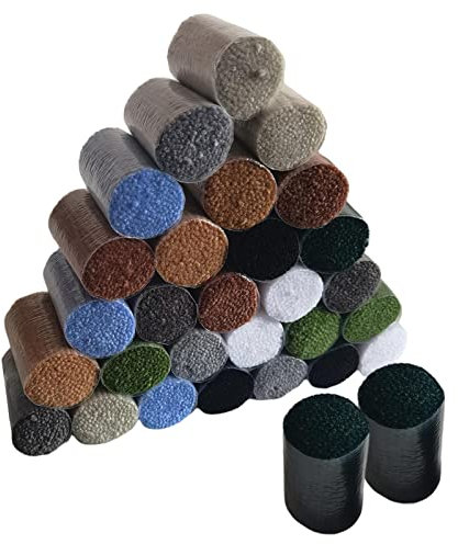 F Fityle 30-teiliges Set Knüpfwolle für Teppich Schurwolle, Knüpfgarn Teppich, Cutter-Teppichgarn, DIY Crochet Latch Hook Cutter Rug Yarn für Knüpfteppich Kissen Häkeln Basteln Heimtextilien, Typ 1