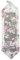 Porta Rotolo Roselline Carta Igienica Organizer Bagno Fiori Accessorio Roses -Grigio