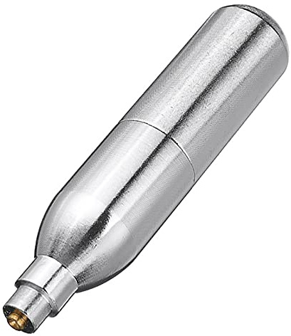 Mengmen CO2-Zylinder-Adapter aus Edelstahl, nachfüllbar, 12 g, ohne Gewinde, wiederaufladbar, Recycling