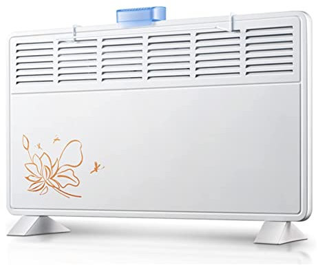 Termoconvettore Elettrico con Termostato, Riscaldatore 1600 Watt/2000 Watt, Risparmio Energetico, Radiatori per Riscaldamento Elettrico Mobile per Ambienti Fino a 30 Mq, Radiatori Elettrici,