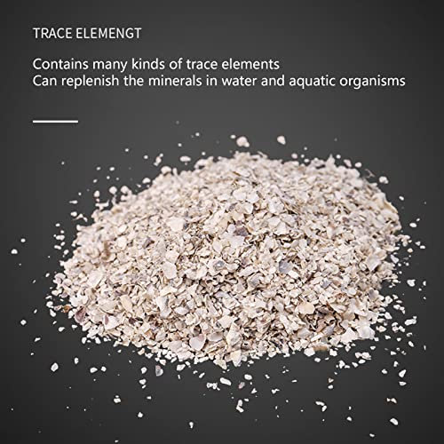 Pssopp High in Calcium Poultry Grit Aquarium Filter Media Oyster Shell Adjustment Fish Tank Filter Media for Aquarium