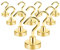 Neosmuk Magnetic Hooks, 10kg Heavy Duty Earth Magnets with Hook for Refrigerator, Extra Strong Cruise Hook for Hanging(Gold, Pack of 10)