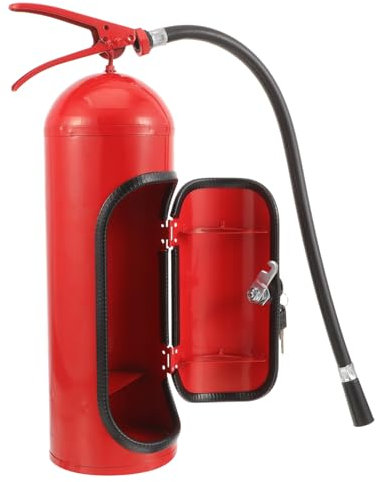 ORFOFE Feuerlöscher Rot Kasten Förmige aus Eisen und Kunststoff, für Wein
