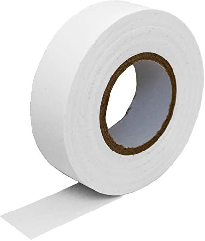 Amazinnov - 1 Rollen elektrisches Isolierband, PVC, Weiß, Klebeband für Baustellenelektriker, ideal zum Isolieren, Binden von elektrischen Drähten. Isolierung von Elektrizität