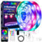 Cozylady 50M LED Strip Light. Bluetooth RGB-Streifen Lichtband mit Fernbedienung und App-Steuerung. Für Innenräume wie Zimmer & Zuhause. Perfekte Leuchtdioden-Streifenbeleuchtung für Feste & Partys.