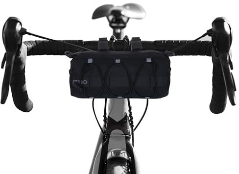 UZIRO Bolsa Impermeable para Manillar de Bicicleta – Ideal para Gravel y Bikepacking, Transporte de Ciclismo, Resistente al Agua para Ciclistas y Aventuras al Aire Libre