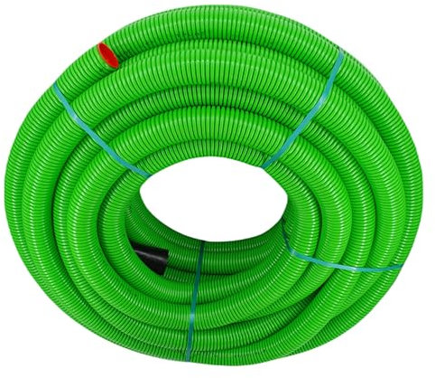 Megaa store Lüftungsrohr Wellrohr M75 mm Grün | Rekuperation Wärmerückgewinnung 5m bis 50m (5 Meter)