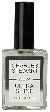 Charles Stewart Ultrashine - Gloss Coat for Any Patent Colour | Real or Imitation Patent Leather - Solvent Free - 15ml
