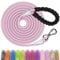 Kdsvakd Training Lead for Dogs, 4.5m/15ft Waterproof Dog Leash with Swivel Lockable Hook and Comfortable Padded Handle, Reflective Recall Running Line for Small Medium Large Dogs, Pinkwhite