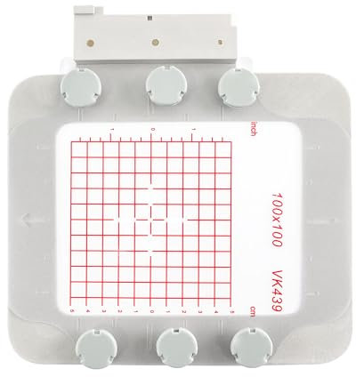 MagnaHoop Magnetischer Reifen für Husqvarna Viking Designer Diamond Deluxe Rubin Royale Topas Jade Pfaff Creative Sensation Vision Ambition, Metallmagnet Stickmaschine Schärpe Rahmen (4x4-VK439)