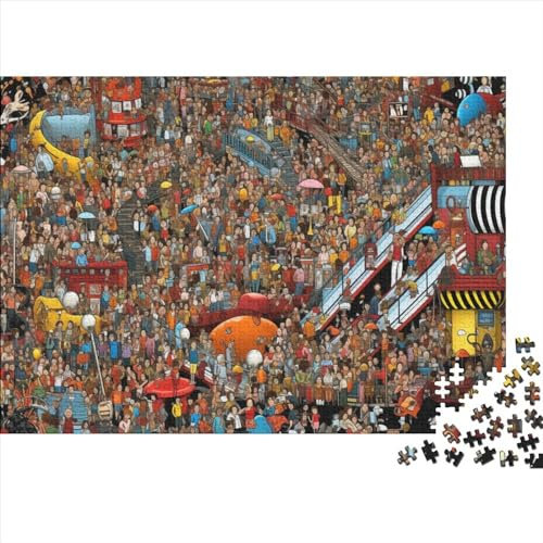 10000 People at Mall Conge Puzzles for Adults 1000 Teile Erwachsenen-Puzzle Home Dekoration Puzzle Clevere Rätsel Erwachsenenpuzzle Ab 14 Jahren 1000pcs (75x50cm)