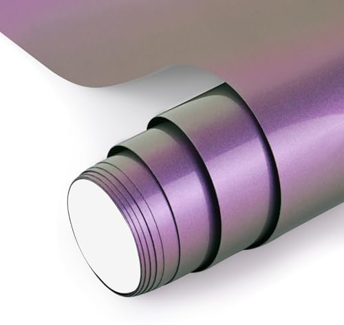 NANAPLUMS Chamäleon Plotterfolie Textil - Heat Transfer Vinyl PU Transferfolie Plotter Flexfolie für Textilien, zum Aufbügeln für DIY T-Shirt, Stoffe (Chamäleon E2)