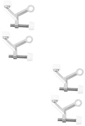 LALAFINA 4 Pcs Door Top Hinge with Stopper Door Hinge Patio Door Holders to Stay Open Adjustable Furniture Hinge Pin Stopper Door Stop Hinge Mounted Door Bumpers Door Buffer Zinc Alloy