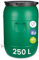 Garronda Weithalsfass 250 Liter Futtertonne mit Deckel ohne Dichtung– BPA-freier HDPE Futterbehälter für Wasser, Lagerung, Tierfutter, Sauerkraut und Gurken GD-0142
