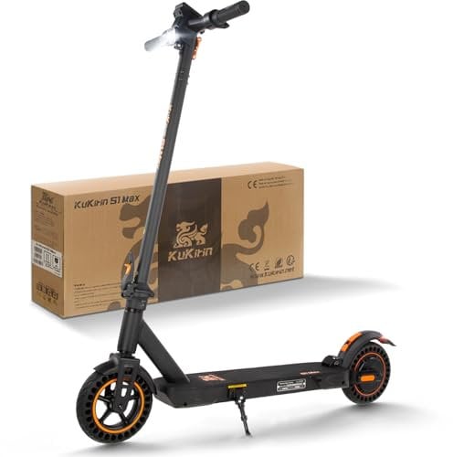 Kukirin S1 Max Elektrischer Scooter, 39 km Reichweite Elektroroller, Klappbarer E-Roller, Elektroscooter 16 kg Leichtgewicht
