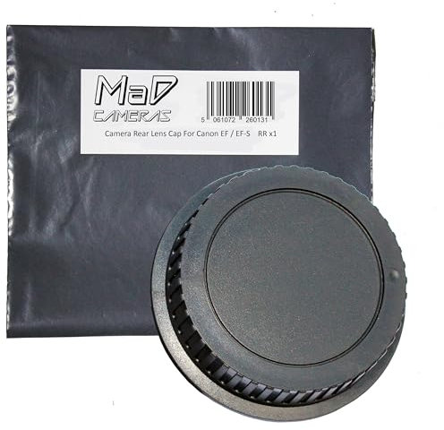 MaD Cameras Rear Lens Dust Cap for Canon EOS EF/EF-S Mount Camera Lens such as 18-55mm 75-300mm 50mm etc.