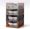 RMAN 4 Pack Kleiderschrank Organizer Stapelbar Schrank Organizer Faltbar Schubladenboxen Multifunktionale Aufbewahrungsboxen für Bad, Küche, Schlafzimmer, Braun
