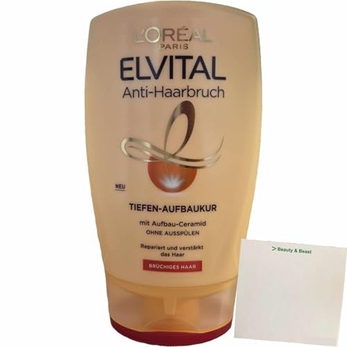 usy Bundle für L'oreal Paris Elvital Anti-Haarbruch Tiefen-Aufbaukur (125ml Flasche) + usy Block