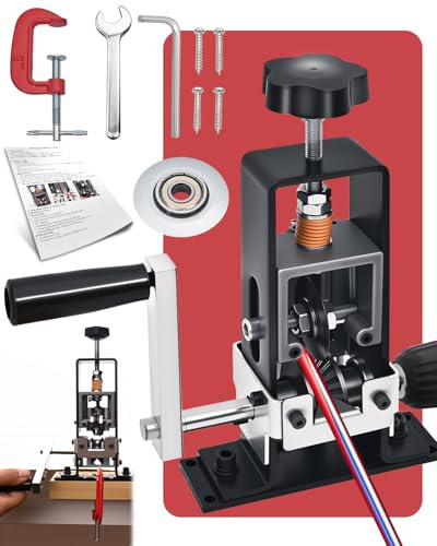 Wire Stripper Machine 1-25mm, Manual Cable Stripper Tool with Adjustable Feed Hole and Hand Crank, Hand Crank or Drill Powered, Removable and Fixed Wire Stripping Machine for Copper Scrap Recycling