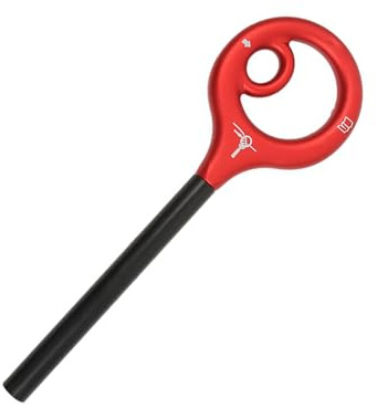 Illkjasfc Sicherungsgerät aus Aluminiumlegierung, Abseilen, Downhill-Ausrüstung, Zubehör, 9 Formen, Takelage, Absteiger für Klettern, Klettern